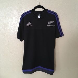 Mens Adidas All Blacks New Zealand team shirt